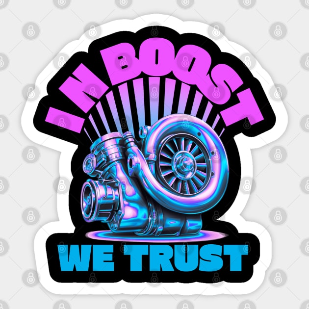 In Boost We Trust Sticker by MiroSuave Media